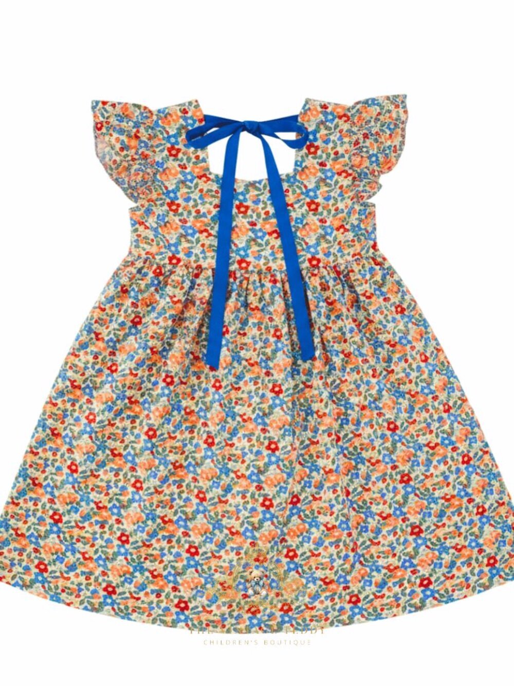 NWT Pretty Girls Floral Dress Spring & Summer Bohemian Kids Colorful Flowers 4T - Picture 3 of 3